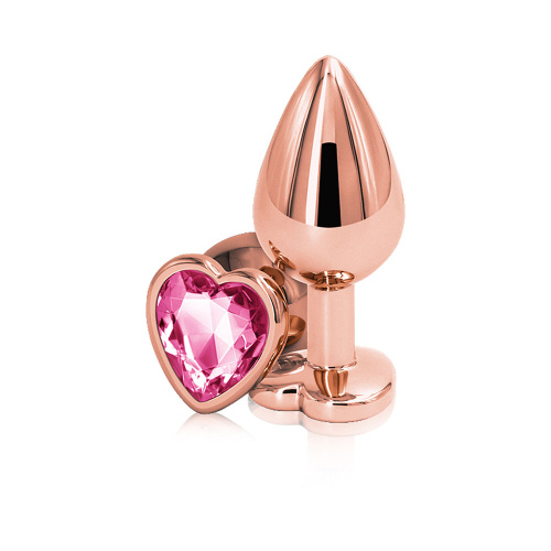 Rear Assets - Rose Gold Heart - Medium - Pink  2