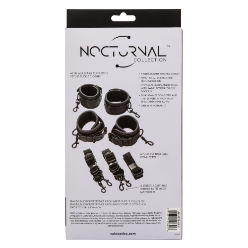 Nocturnal Collection Bed Restraints - Black  2
