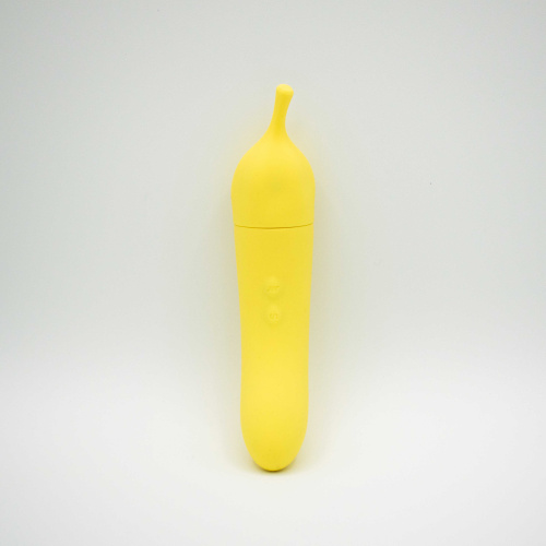 Banana Cream Air Pulse and G-Spot Vibrator - Yellow  5