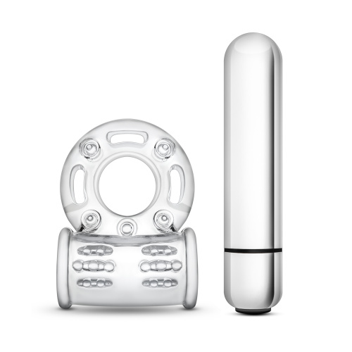 Stay Hard 10 Function Vibrating Bull Ring - Clear  3