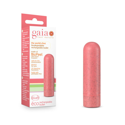 Gaia - Eco Rechargeable Bullet - Coral  4