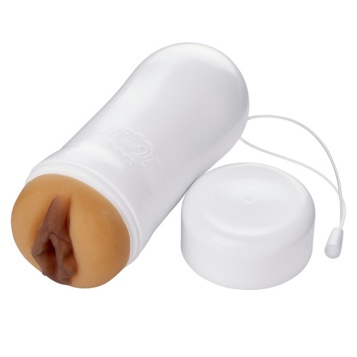 Pleasure Pussy Pocket Stroker Water Activated -  Tan  3