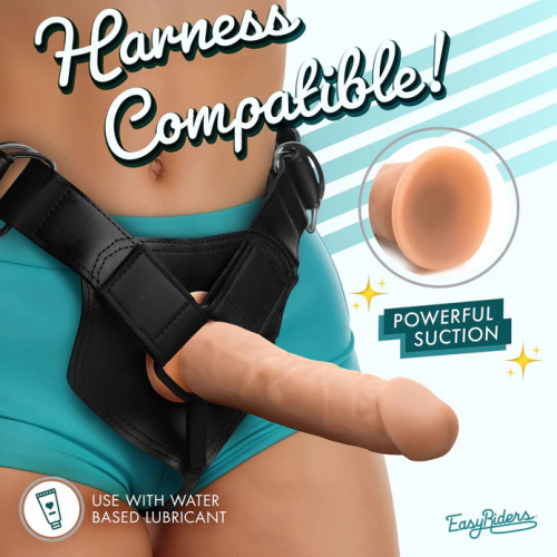 Easy Riders 7" Silicone Dildo - Medium  2
