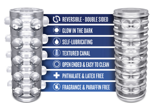 Rize - Swich - Glow in the Dark Self -Lubricating  Stroker  - Clear  5