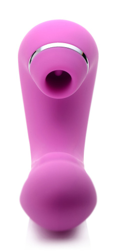 Shegasm 5 Star 10x Tapping G-Spot Vibe With Suction - Pink  3