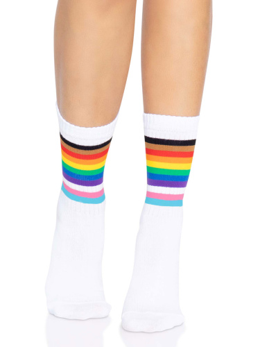 Pride Crew Socks - One Size - Rainbow  3