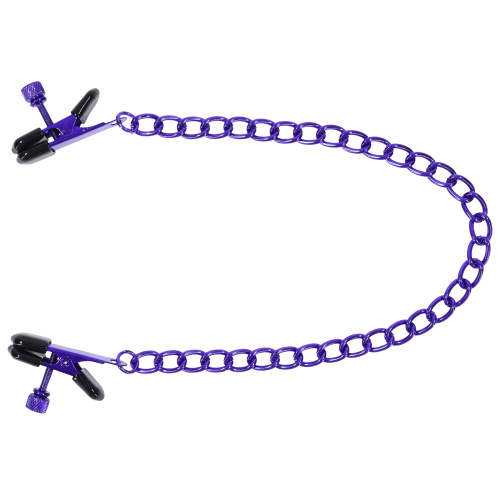Merci - Chained Up - Nipple Clamps - Violet/black  3
