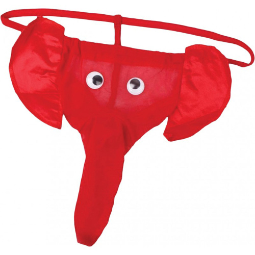 Elephant Thong - Red - One Size  2