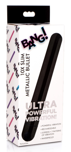 10x Slim Metallic Bullet - Black  4