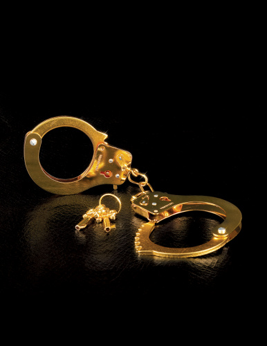 Fetish Fantasy Gold Metal Cuffs - Gold  3