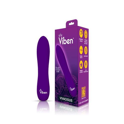 Vivacious - Violet - Intense 10-Function Bullet  5