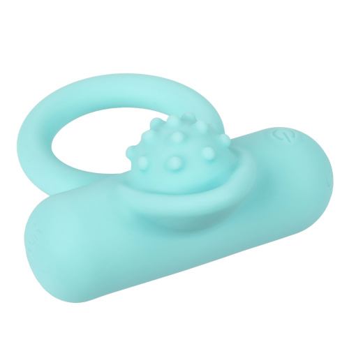 Silicone Rechargeable Nubby Lover's Delight - Blue  4
