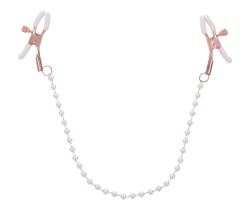 Peaches N Creame Pearl Nipple Clamps - Pink  4