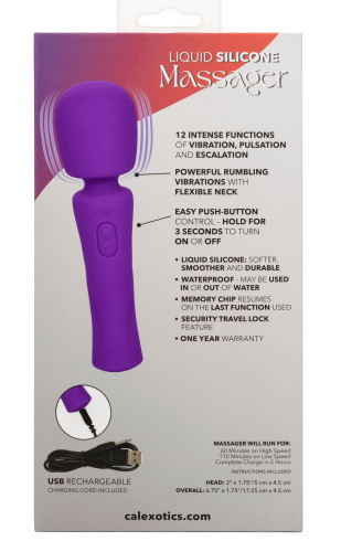 Stella Liquid Silicone Massager - Purple  3