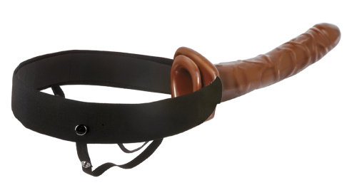 Fetish Fantasy Series 10 Inch Chocolate Dream  Hollow Strap-On  4