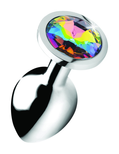 Rainbow Prism Gem Anal Plug - Medium  2