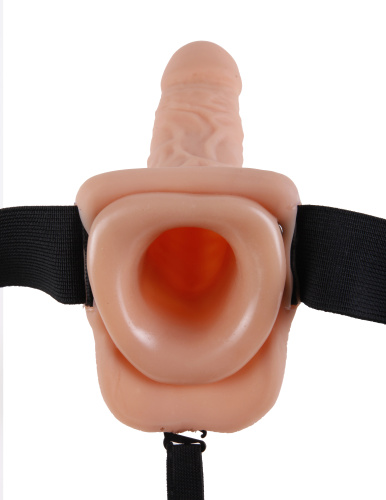 Fetish Fantasy Series 9 Inch Hollow Strap-on With Balls - Flesh  2