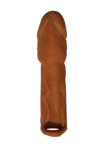 Skinsations Latin Lover Series Husky Lover 7 Inch Vibrating - Brown  2