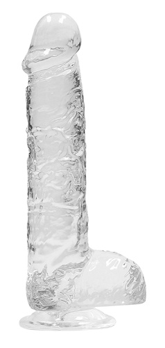 6 Inch Realistic Dildo With Balls - Translucent  3