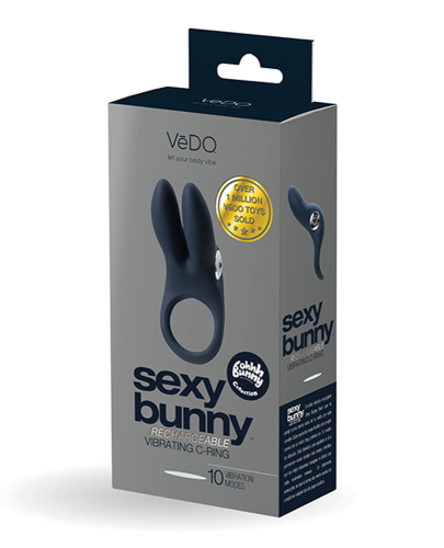 Sexy Bunny Rechargeable Ring - Black Pearl  3