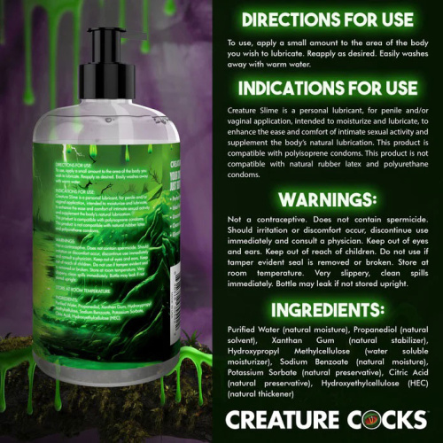 Creature Slime Water Based Lubricant 16oz  3