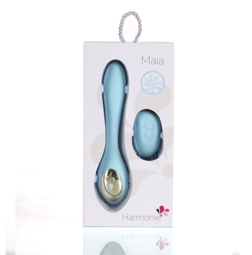 Harmonie Rechargeable Remote Silicone Bendable  Vibrator - Teal  4