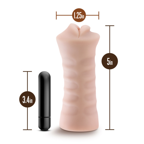 Enlust - Nicole - Vibrating Stroker - Beige  4