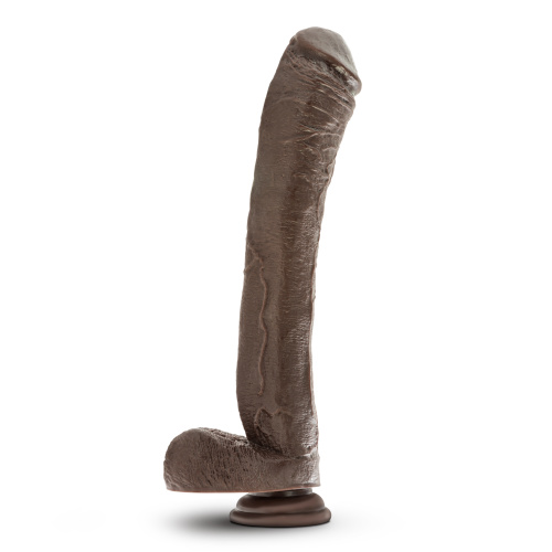 Dr. Skin Mr. Ed 13 Inch Dildo With Suction Cup - Chocolate  2