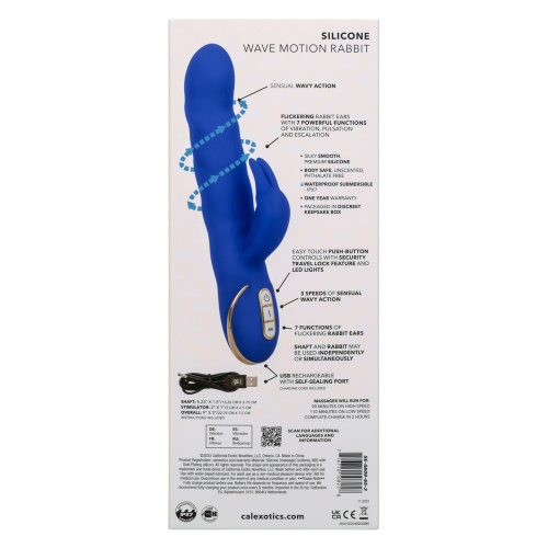 Jack Rabbit Signature Silicone Wave Motion Rabbit  - Blue  3