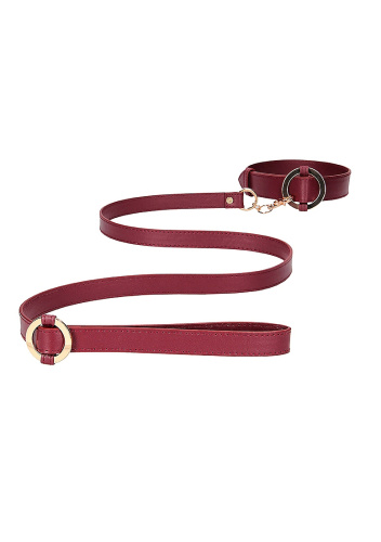 Ouch Halo - Collar With Leash - Burgundy  4