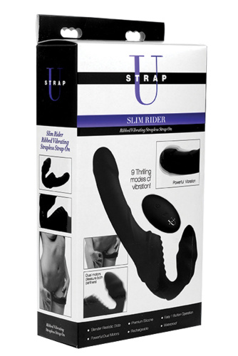 Pro Rider 9x Vibrating Silicone Strapless  Strap on With Remote Control  2