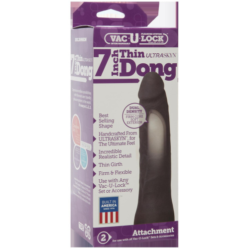 Vac-U- Lock 7-Inch Ur3 Thin Dong - Black  2