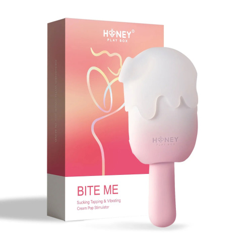 Bite Me Cream Pop Stimulator - Pink  2
