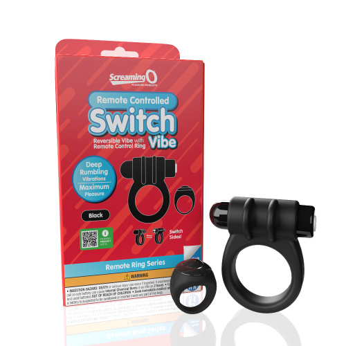 Screaming O Remote Controlled Switch Vibrating  Ring - Black  4
