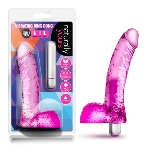 Naturally Yours - Vibrating Ding Dong - Pink  3