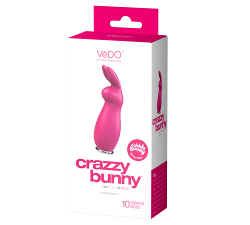 Crazzy Bunny Rechargeable Bullet - Pretty in Pink  2