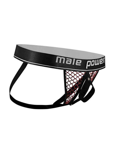 Cock Pit Net Cock Ring Jock - S/ M - Burgundy