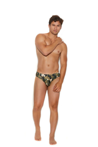 Men's Thong Back Brief - Large/xlarge - Camouflage  2