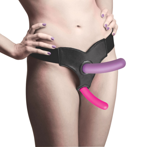 Triple Peg 28x Vibrating Silicone Dildo Set With Remote  2