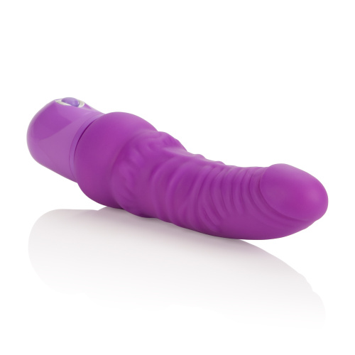 Waterproof Power Stud Curvy Dong - Purple  3