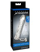 Fantasy X-Tensions Vibrating Super Sleeve - Clear