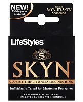 Skyn Original - Non-Latex Lubricated Condoms - 3 Pack