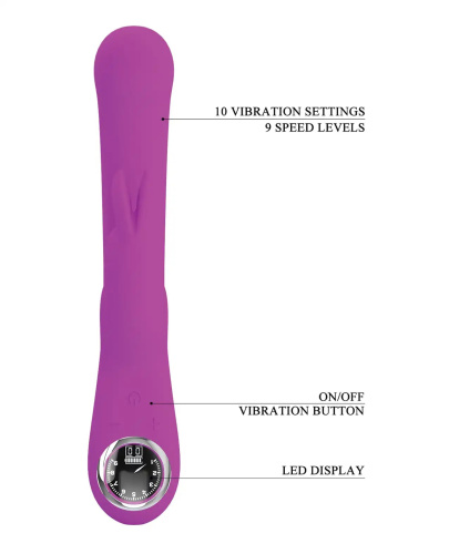 Lamar Led Digital Display Rabbit - Fuchsia  4