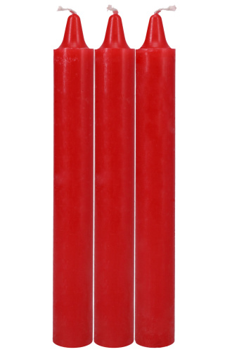 Japanese Drip Candles - 3 Pack - Red  3