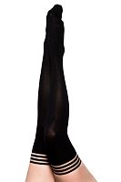 Dana Lynn - Ribbed Thigh High - Size a - Black