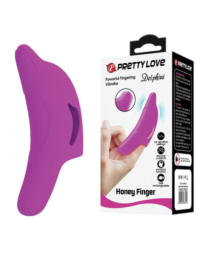 Delphini Dolphin Honey Finger Vibrator - Fuchsia  4
