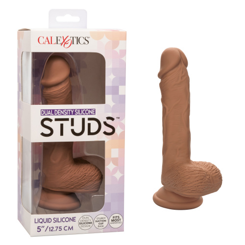 Dual Density Silicone Studs 5 Inch - Brown  3
