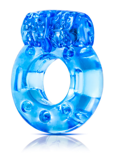Stay Hard Reusable Cock Ring - Blue  2