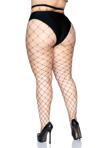 Fence Net Pantyhose - Queen - Black  2