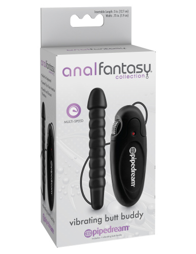Anal Fantasy Collection Vibrating Butt Buddy - Black  2